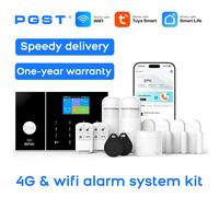 Sistema di sicurezza domestica intelligente Tuya Avvisi APP per telefono WiFi 4G, rilevatore di movimento, allarme domestico intelligente con quadrante automatico per garage di appartamenti domestici