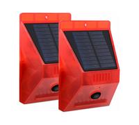 Sistema di sicurezza esterno a energia solare, allarme con sensore di movimento e sirena potente, design resistente alle intemperie per una