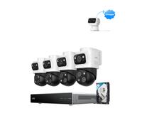 Sistema di Sicurezza eufy PoE NVR S4 Max+Telecamera per interni S350