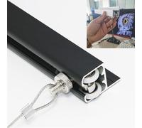 Sistema di Sospensione della Guida per Foto/Kit di Sospensione del Telaio dello Specchio a Muro, aggiornamento del bernina Artistica Black, Foto di Sospensione Verticale/Orologio/cartelloni