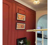 Sistema di sospensione per appendere quadri, in ottone, catena e binario e gancio, cavo per appendere quadri da parete, specchi, cornici per foto, binario da 2-8,2 m, cornice doppia da appendere