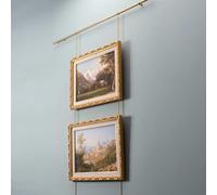 Sistema di sospensione per quadri, in ottone, kit di fili per appendere quadri, ganci in stile francese per decorazione da parete del soggiorno, sistema di sospensione per interni