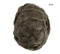 Sistema di sostituzione dei capelli da uomo pelle sottile toupee parrucche re...