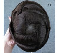 Sistema di sostituzione dei capelli da uomo pelle sottile toupee parrucche re...