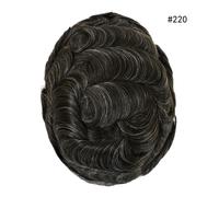 Sistema di sostituzione dei capelli da uomo pelle sottile toupee parrucche re...