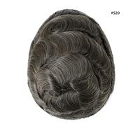 Sistema di sostituzione dei capelli toupee da uomo in pizzo anteriore mono pe...