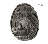 Sistema di sostituzione dei capelli toupee da uomo in pizzo anteriore mono pe...