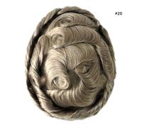 Sistema di sostituzione dei capelli toupee da uomo in pizzo anteriore mono pe...