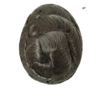 Sistema di sostituzione dei capelli toupee da uomo in pizzo anteriore mono pe...