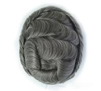 Sistema di sostituzione dei capelli umani da uomo pelle 0,12 mm parrucche con...