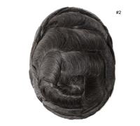 Sistema di sostituzione dei capelli umani da uomo unità di pelle sottile pezz...
