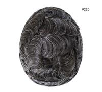 Unità sistema di sostituzione dei capelli umani da uomo pelle sottile pezzo d...