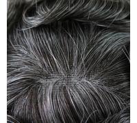 Sistema di sostituzione dei capelli umani Toupee da uomo naturale tutti i pez...