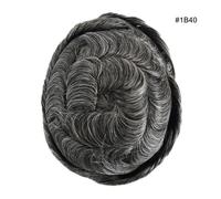 Sistema di sostituzione dei capelli uomo Toupee Human Remy fine mono center h...