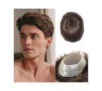 Sistema di sostituzione Protesi for capelli da uomo in Australia, pizzo francese con PU intorno alla base, unità di toupee da uomo in capelli umani Remy Della Base
