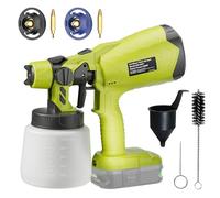 Sistema di spruzzatura a batteria wireless per Ryobi 18 V One+ batteria (senza batteria) per recinzioni e terrazze, pistola a spruzzo a batteria, spruzzatore a mano con 2 ugelli e serbatoio rimovibile