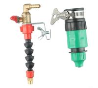 Sistema di spruzzatura dell'acqua per la rimozione della polvere per macchina da taglio, ugello con tubo da 5 m, staffa di montaggio e giunto in acciaio inox, nero e rosso