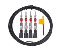 Sistema di spurgo dei freni della bicicletta, ago per porta dell'olio per SRAM per Stealth-A-Majig con tubo da 2,5 m, inserti a testa d'oliva, viti di serraggio (E)