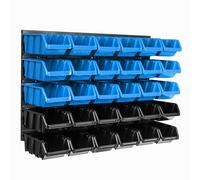 Sistema di stoccaggio a muro Tool Wall Shelf Stacking Holder Blu 10 Taglie XXL