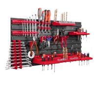 Sistema di stoccaggio da parete 78 x 39 cm supporti per attrezzi, scaffalatura p