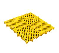 Sistema di stoccaggio del pavimento della griglia antiscivolo leggero dello scaffale del pallet splicable per il magazzino del supermercato del garage Il design giallo durevole massimizza lo spazio e
