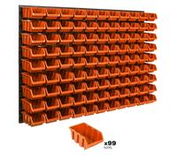 Sistema di stoccaggio Scatola Scaffale a muro Box Tool Wall officina arancia