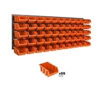 Sistema di stoccaggio Scatola Scaffale a muro Box Tool Wall officina arancia
