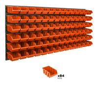 Scatole impilabili Scaffale a muro Contenitori arancioni Stoccaggio Tool Wall