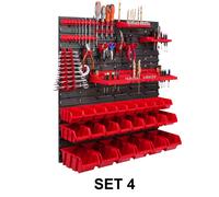 Sistema di stoccaggio Tool Wall Shelf Stacking Boxes Tool Holder Rosso 10 Taglie