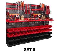 Sistema di stoccaggio Tool Wall Shelf Stacking Boxes Tool Holder Rosso 10 Taglie
