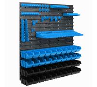 Sistema di stoccaggio Tool Wall Shelf Stacking Boxes ToolWall Blu 10 Taglie XXL