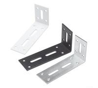Sistema di supporto angolare regolabile in acciaio inox, adatto per varie applicazioni, include sei unità (90 x 180 mm)