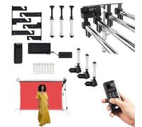 Sistema di supporto motorizzato dello sfondo con telecomando per la gestione della fotografia in studio