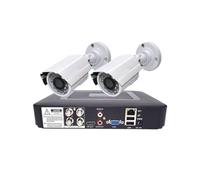 Sistema di telecamere di sicurezza CCTV 4CH DVR Telecamere 2PCS Video sorveglianza 1080P 2MP 4CH 5 in 1 Kit di sicurezza DVR a infrarossi AHD 1200 TVcamera(2Metal camera1080p)