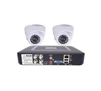 Sistema di telecamere di sicurezza CCTV 4CH DVR Telecamere 2PCS Video sorveglianza 1080P 2MP 4CH 5 in 1 Kit di sicurezza DVR a infrarossi AHD 1200 TVcamera(2ceiling 720P)