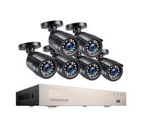Sistema di telecamere di sicurezza CCTV 8CH 1080P Video DVR esterno da 5 MP con di videosorveglianza giorno/notte 2/4/6/8 pezzi 2MP Telecamera di sicurezza(8CH DVR x 6 Cameras)