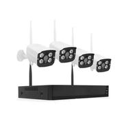 Sistema di telecamere di Sicurezza CCTV Wi-Fi for la Sicurezza Domestica HD 1080P 4CH H.265+ Tuya Plug And Play