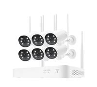 Sistema di telecamere di sicurezza CCTV Wireless 3MP 8CH Tuya Smart NVR IP66 Kit Di Videosorveglianza For Di Sicurezza Con Telecamera Bidirezionale Impermeabile(1 NVR 6PCS CAMERA)