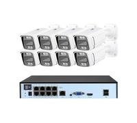 Sistema di telecamere di sicurezza Di Telecamere IP 8MP 4K POE Rilevamento Di Veicoli Umanoidi 4ch 8ch CCTV Video Sorveglianza Di Sicurezza Esterna Impermeabile(None,8Cam 8NVR)