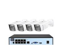 Sistema di telecamere di sicurezza Di Telecamere IP 8MP 4K POE Rilevamento Di Veicoli Umanoidi 4ch 8ch CCTV Video Sorveglianza Di Sicurezza Esterna Impermeabile(2T,4Cam 8NVR)