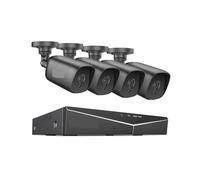 Sistema di telecamere di sicurezza Di videosorveglianza 1080P 1080N 5IN1 H.264+ 4CH DVR con kit CCTV for telecamere di sorveglianza resistenti alle intemperie 4X(None)