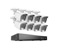 Sistema di telecamere di sicurezza Di Videosorveglianza A Colori 4K Ultra FHD A Colori 8CH 8MP H.265 DVR Con Telecamere CCTV 4K Di Sicurezza Esterna Resistente Alle Intemperie Da 8MP(1T,8pcs cameras)