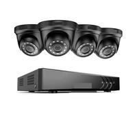 Sistema di telecamere di sicurezza Di videosorveglianza HD 8CH 2MP 5MP H.265+ DVR con 4X 8X Smart IR Telecamere di sorveglianza a cupola resistenti alle intemperie Kit CCTV(1T,4PCs Cameras white)