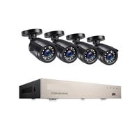 Sistema di telecamere di sicurezza Kit di telecamere impermeabili for sorveglianza esterna H.265 + 8CH DVR 4/8 pezzi 2.0MP 1080p for visione notturna(2T,8CH DVR with 4 Cams)