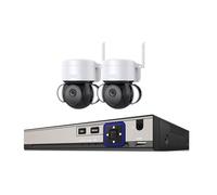 Sistema di telecamere di sicurezza Kit Di Videosorveglianza Wireless 8MP 4K NVR CCTV IP Camera Mini Di Sicurezza For La Casa PTZ Cam 8CH Kit(2T,2 Cameras 8CH NVR)