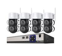 Sistema di telecamere di sicurezza Kit Di Videosorveglianza Wireless 8MP 4K NVR CCTV IP Camera Mini Di Sicurezza For La Casa PTZ Cam 8CH Kit(4T,8 Cameras)