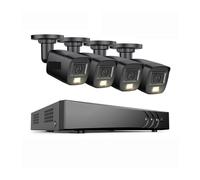 Sistema di telecamere di sicurezza wireless Kit CCTV for di videosorveglianza 8CH 5MP con telecamere di sorveglianza impermeabili con microfono incorporato 3K 4X 5MP 5 IN1 H.265 + DVR(2T)