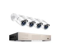 Sistema di telecamere di sicurezza wireless Kit DVR for di videosorveglianza di sicurezza CCTV 8CH 1080P 2MP TVI for casa all'aperto con visione notturna IR impermeabile(None)