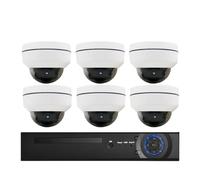 Sistema di telecamere di sicurezza wireless PTZ 4K 8MP 4MP POE di telecamere di sicurezza 8CH Kit di videosorveglianza for esterni Antivandalo 5X Zoom ottico IP Camera CCTV NVR Set(4T,8CH NVR 6pcs 8MP