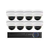 Sistema di telecamere di sicurezza wireless PTZ 4K 8MP 4MP POE di telecamere di sicurezza 8CH Kit di videosorveglianza for esterni Antivandalo 5X Zoom ottico IP Camera CCTV NVR Set(None,8CH NVR 8pcs 8